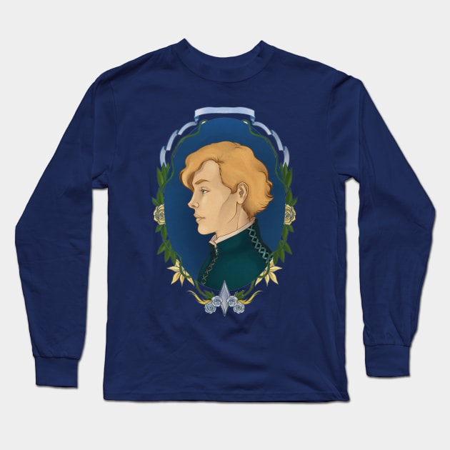 Laurent of Vere Long Sleeve T-Shirt by jadepgraphicart